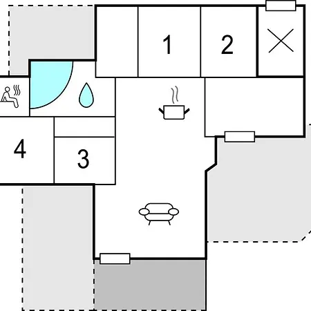 Awesome Home In Harboore With Sauna